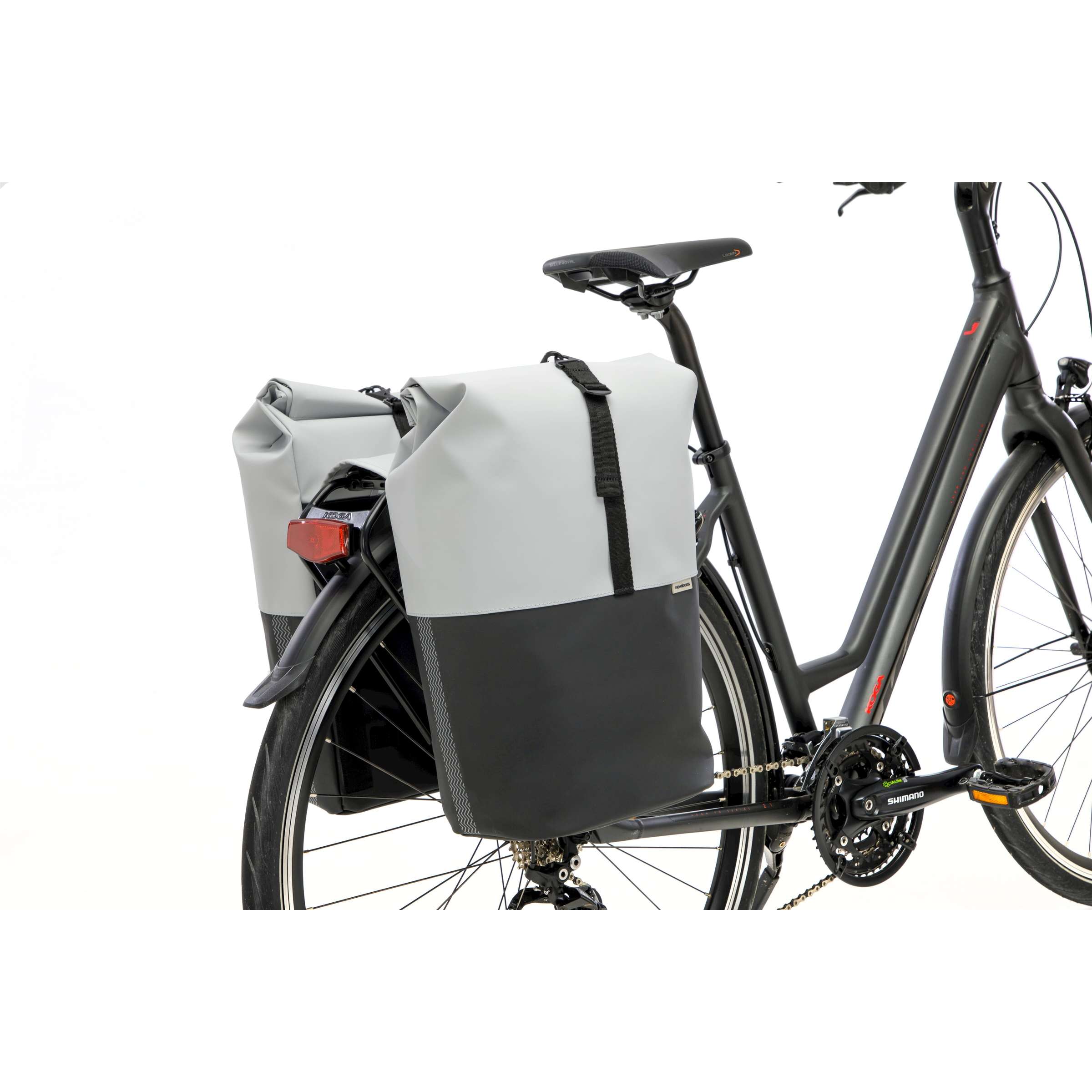 Newlooxs Tas New Nyborg Double Lichtgrijs Zwart