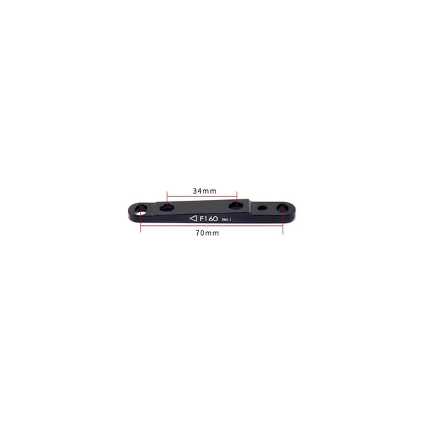 Trp md-c610 spyre remklauw mechanisch flatmount voor zwart zilver