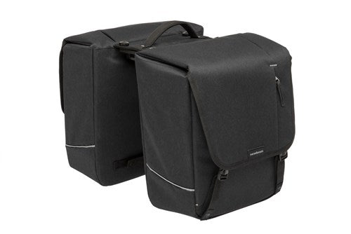 Newlooxs New Nova Double Pannier, Water-Repellent, Black