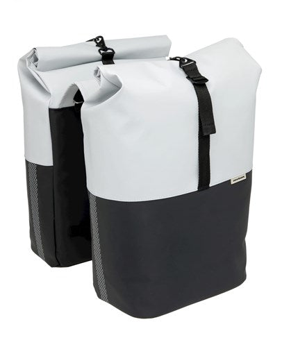 Newlooxs Tas New Nyborg Double Lichtgrijs Zwart