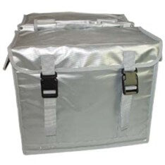 New Looxs Bisonyl double pannier - waterproof, extremely strong, silver - 46L - electric bikes, city bikes
