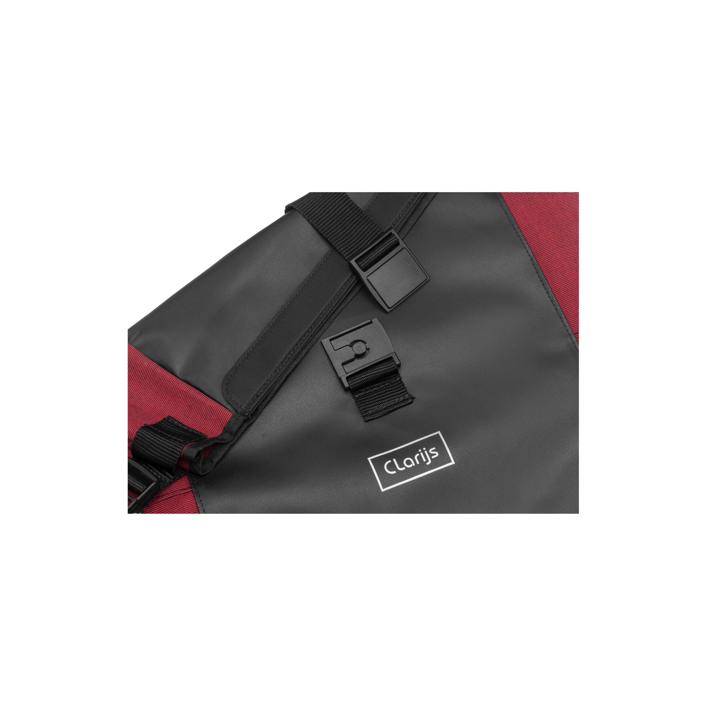 Clarijs fietstas solobag 24l zwart-rood