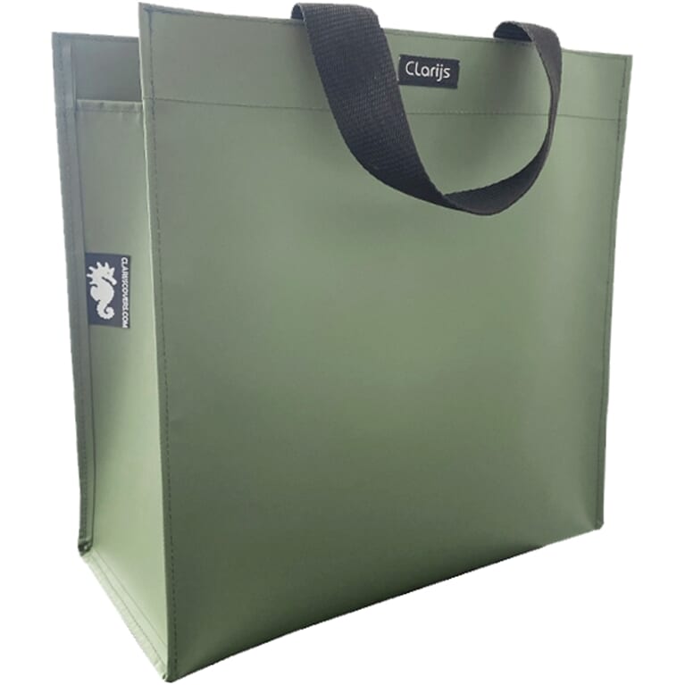 Clarijs shoppertas pvc 23l mat olijf