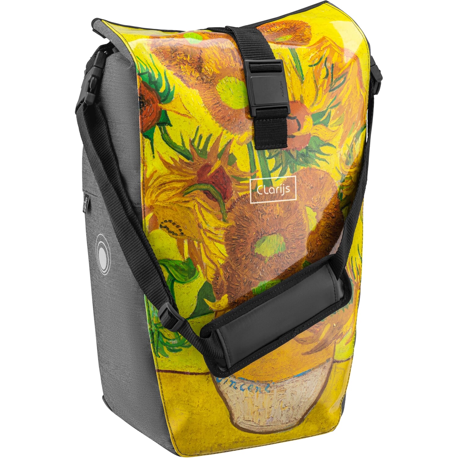 Clarijs fietstas solobag 24l van gogh zonnebloemen