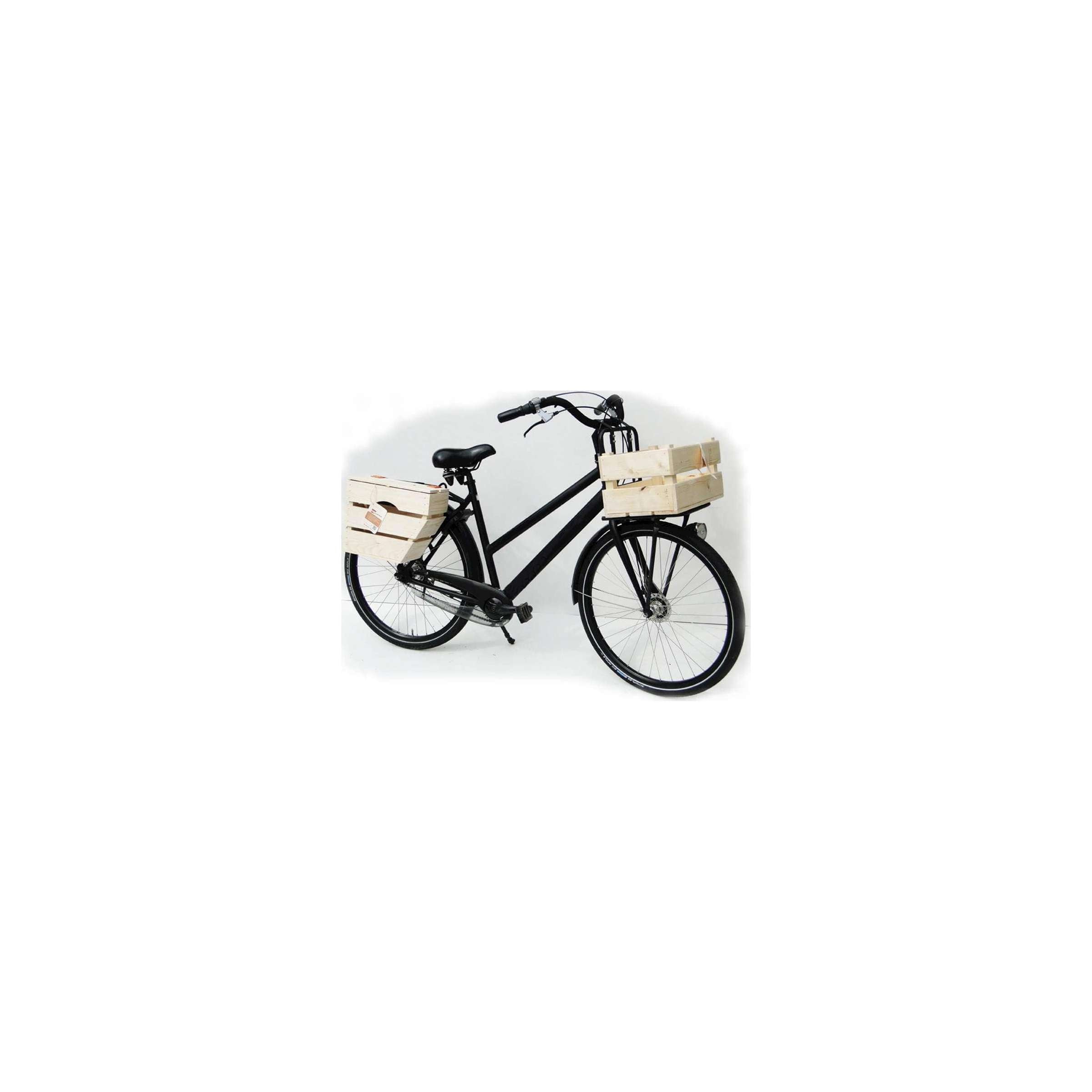 Fietskrat B1 blanco vuurhout 40x30x24cm