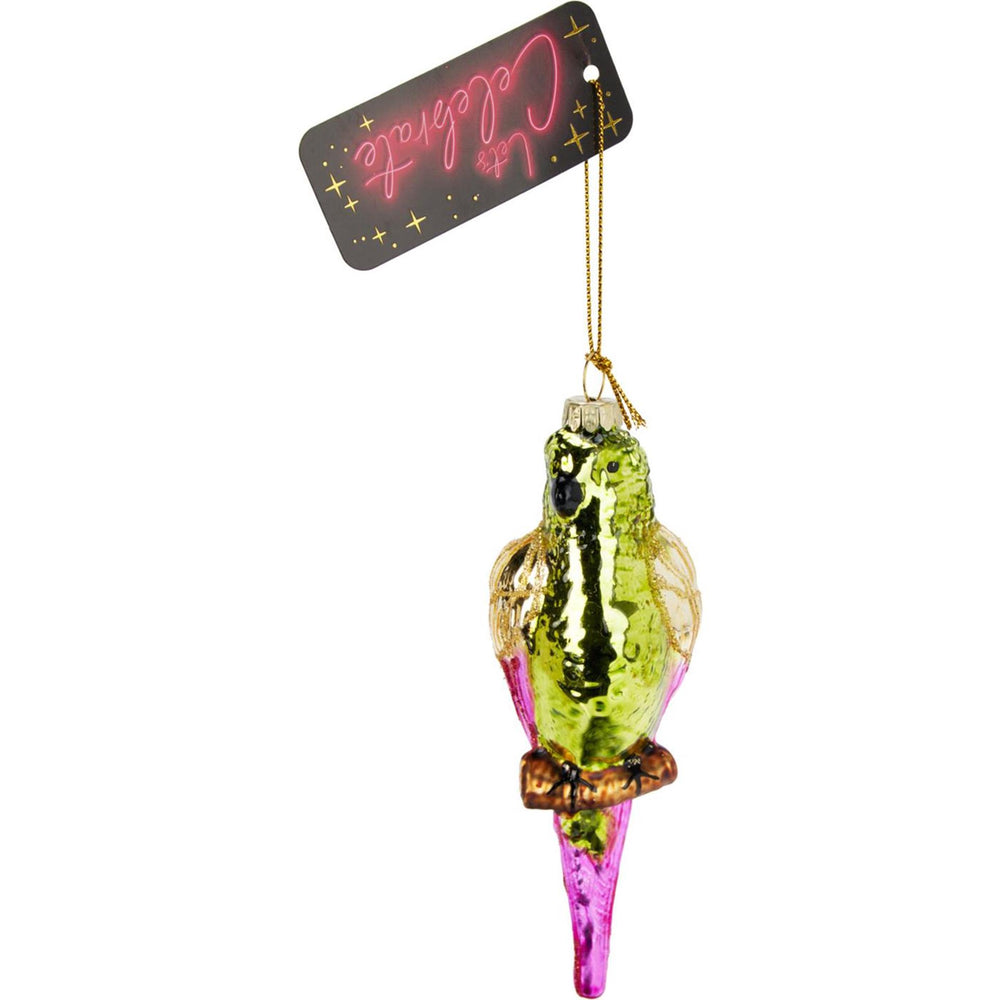 Hanger papegaai glas 13cm display a 12st