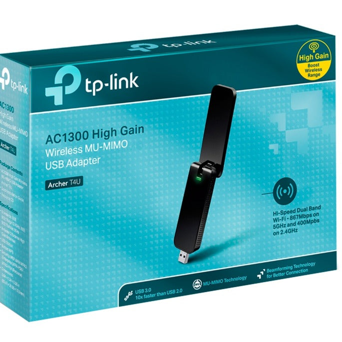 TP-Link TP-Link Archer T4U AC1300 Draadloze Dual-band USB-adapter