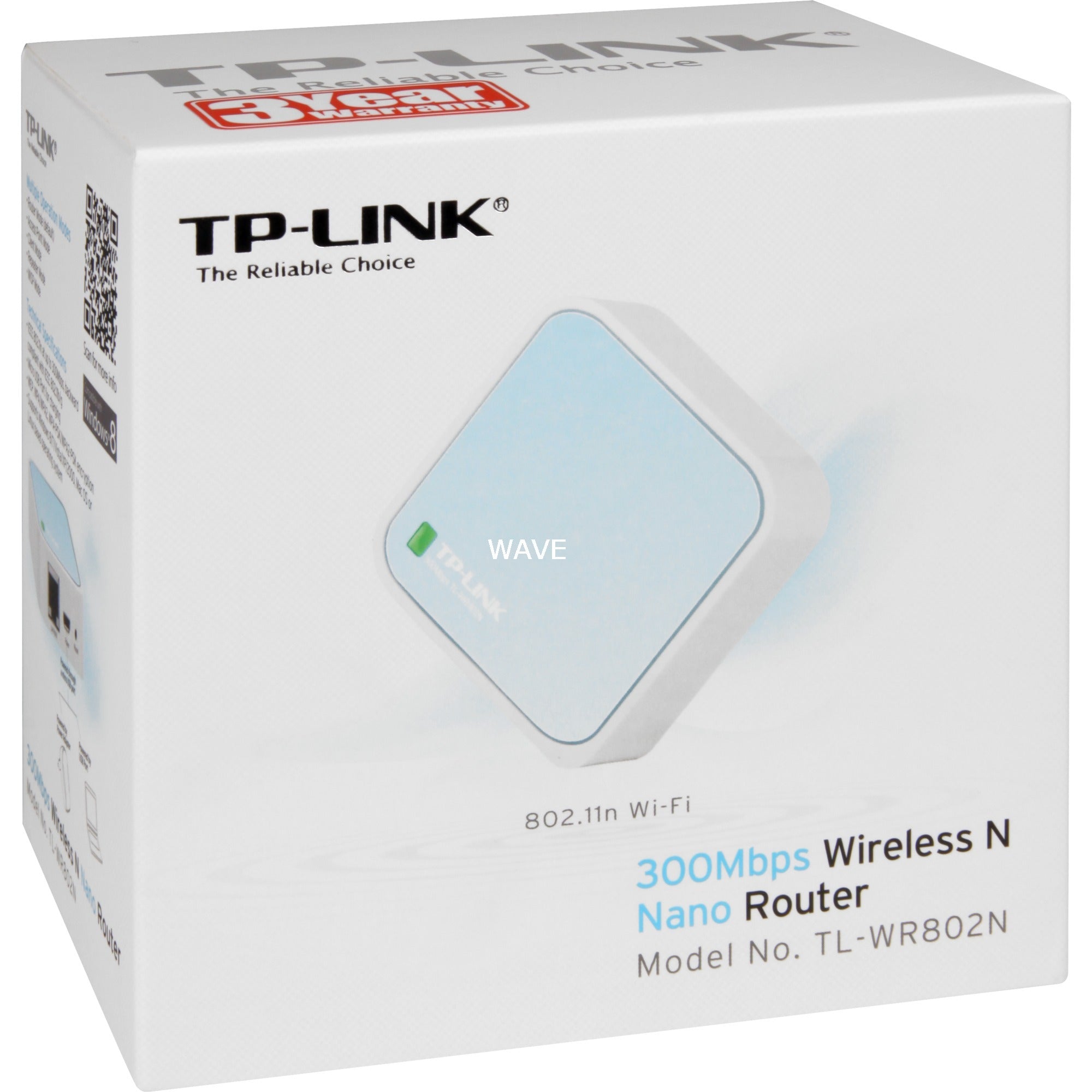 TP-Link TP-Link TL-WR802N Draadloze N Nano Router 300 Mbps