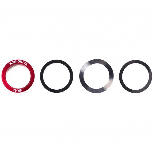 Elvedes Reducer Set - bottom bracket adapter from 24 mm to 22 mm GXP (4-piece)