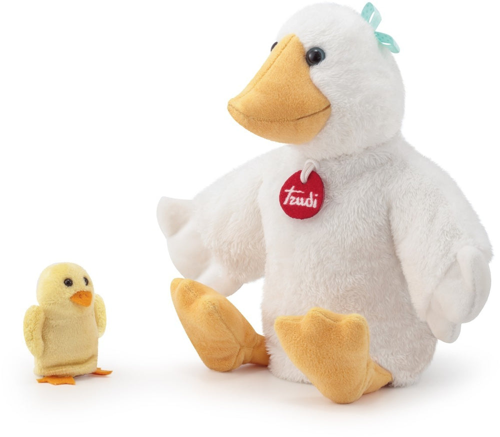 Trudi puppet and baby goose: 15x33x12 cm (s-29857)