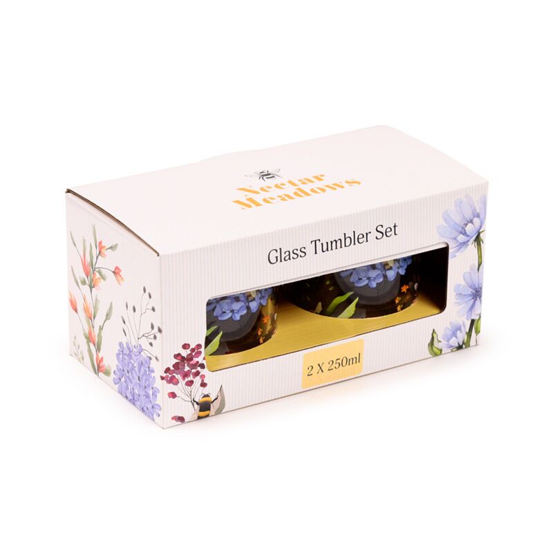 Nectarweiden set 2 glazen drinkglazen 350ml