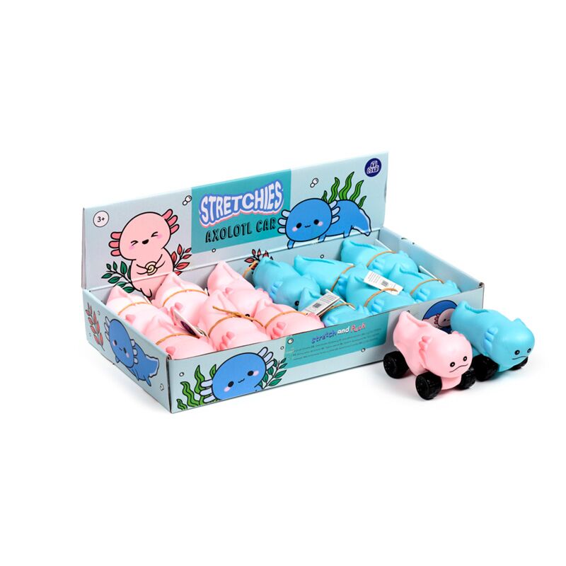 Axolotl autostretch knijpspeelgoed