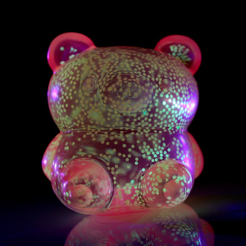 Biermaltose knijpbaar glow in the dark stress speelgoed
