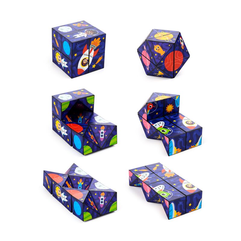 Astronaut souvenir puzzel kubus speelgoed