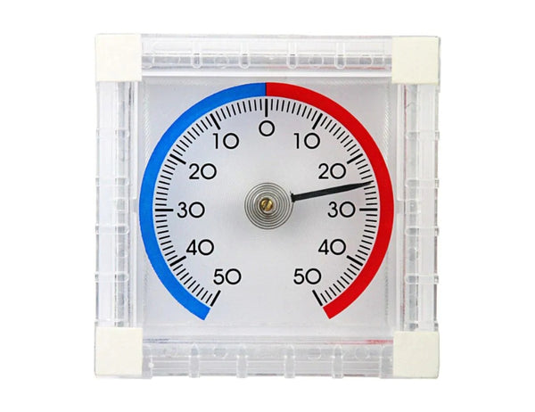 Talen tools - raamthermometer - zelfklevend - min max - 7,5x7,5 cm