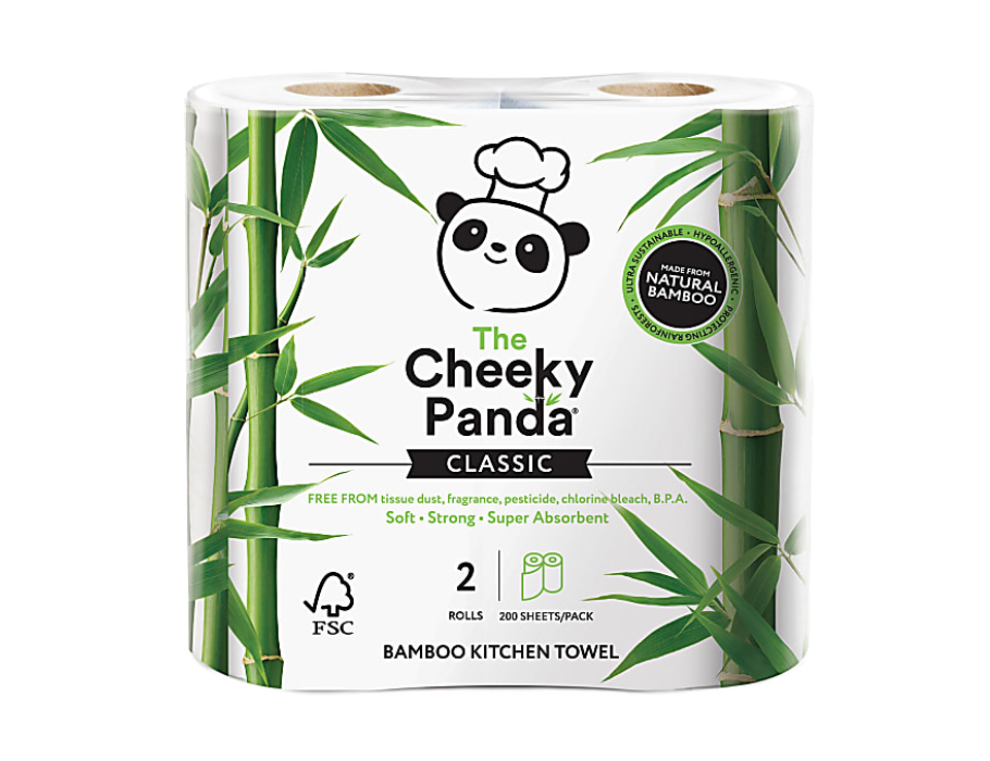 The brutale panda keukenpapier - fsc bamboe - 2-laags - 2st