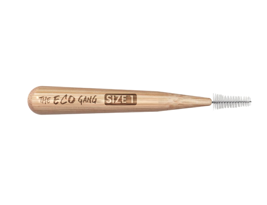 De eco gang interdentale borstel - bamboe - maat 1 - 0,4mm