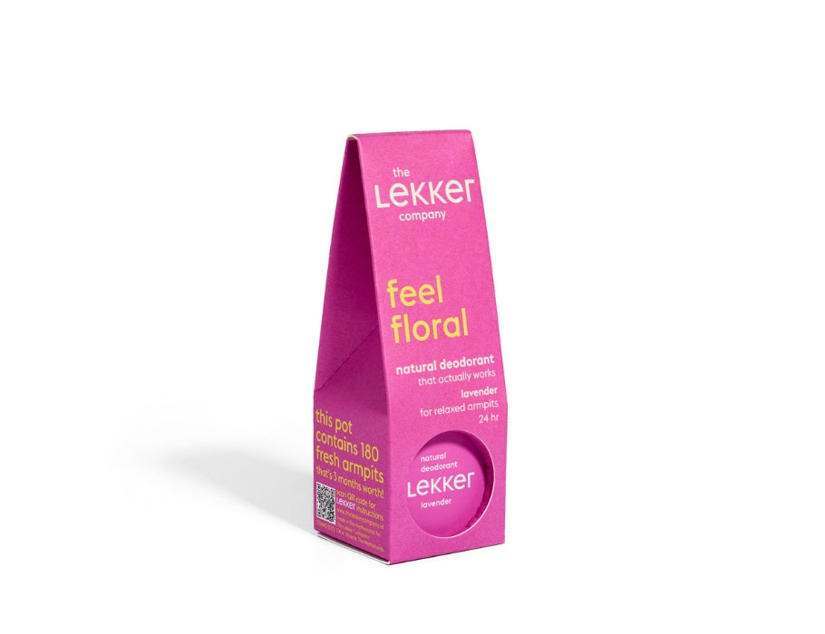 Lekker Company deodorant - lavendel - voelt bloemig aan