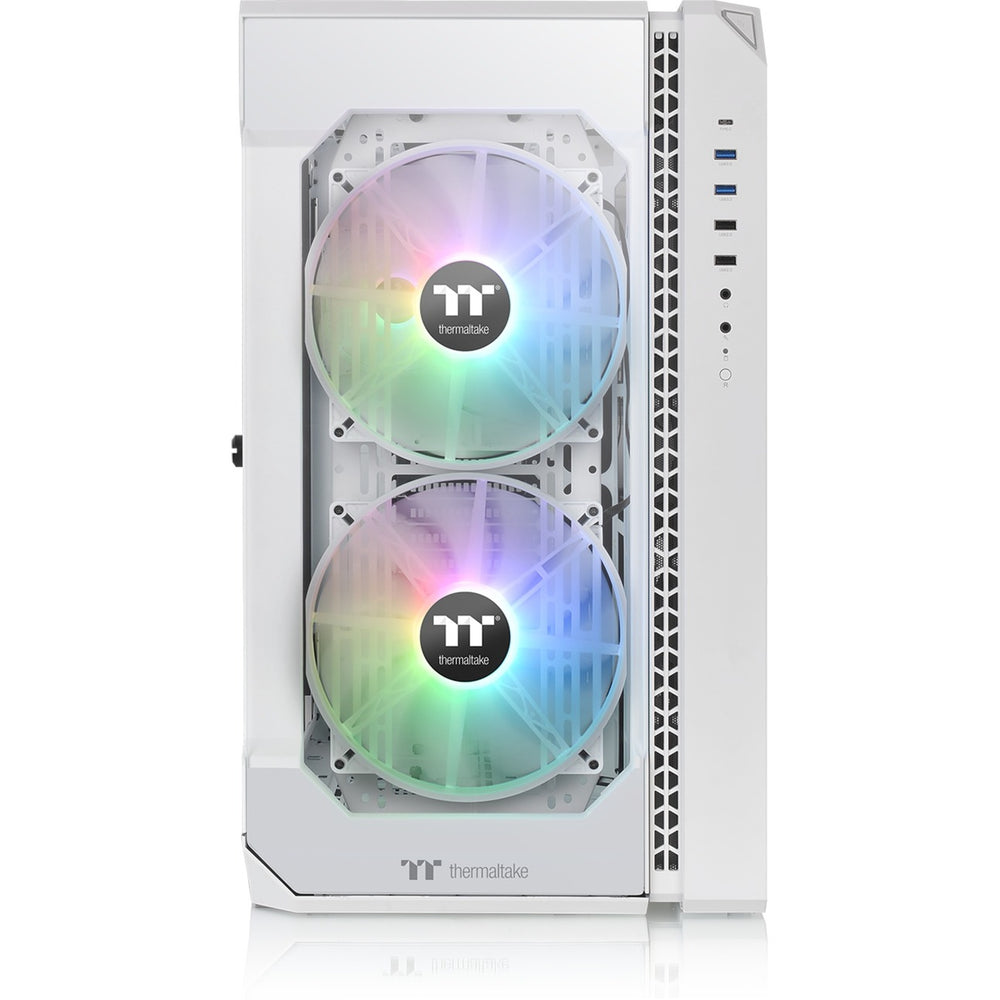 Thermaltake view 51 tg snow argb edition midi tower behuizing (wit | 4x usb-a | 1x usb-c | rgb | window)