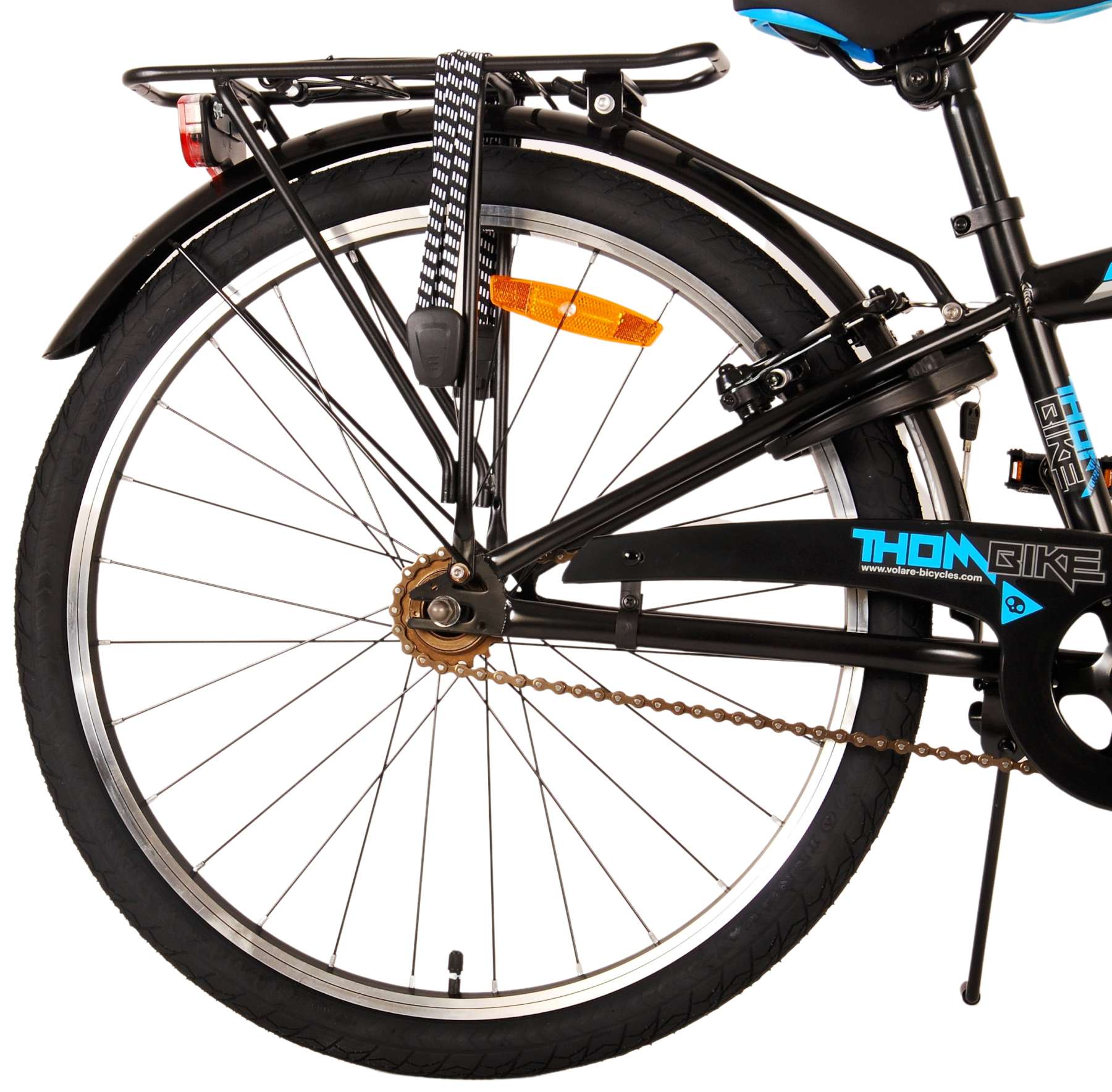 Volare thombike kinderfiets - jongens - 24 inch - zwart blauw - twee handremmen