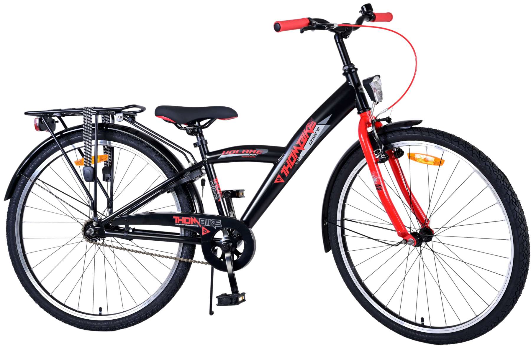 Volare Thombike Kinderfiets - Jongens - 26 inch - Zwart Rood