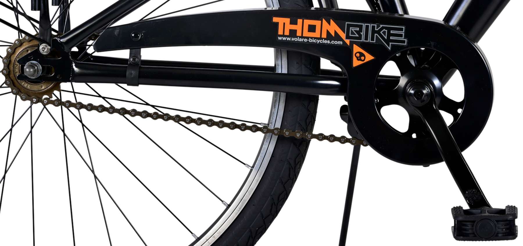 Volare Thombike Kinderfiets - Jongens - 26 inch - Zwart Oranje - Twee Handremmen