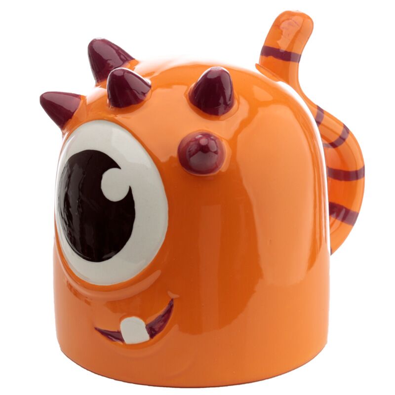 Monstarz oranje monster onderboven keramiek mok