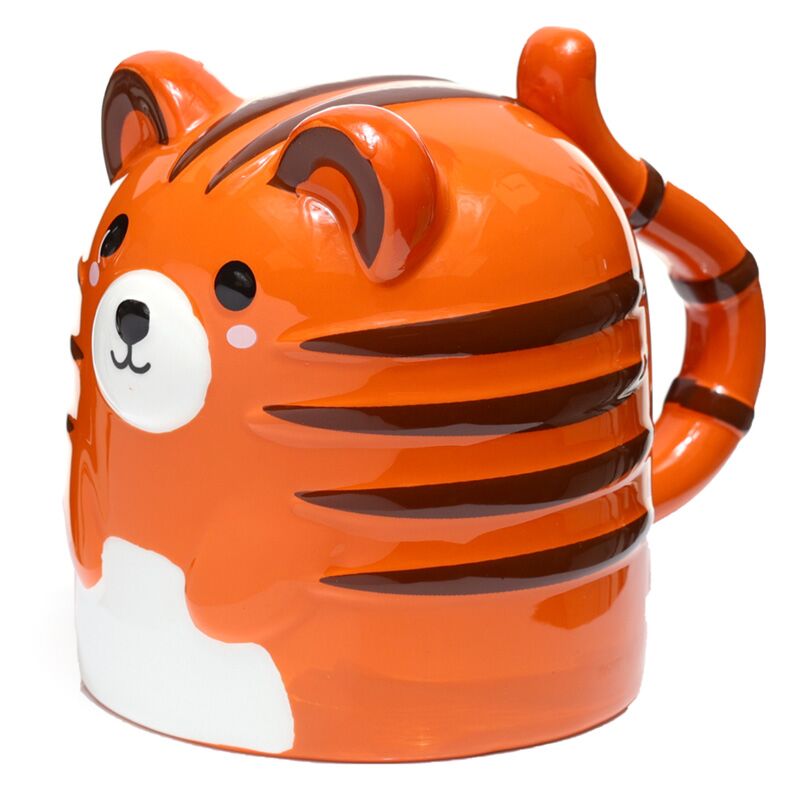 Adoramals tijger onderboven keramiek mok