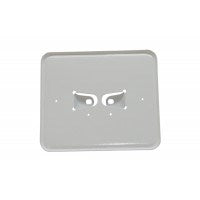 Kentekenplaat houder bromfiets staal wit liggend