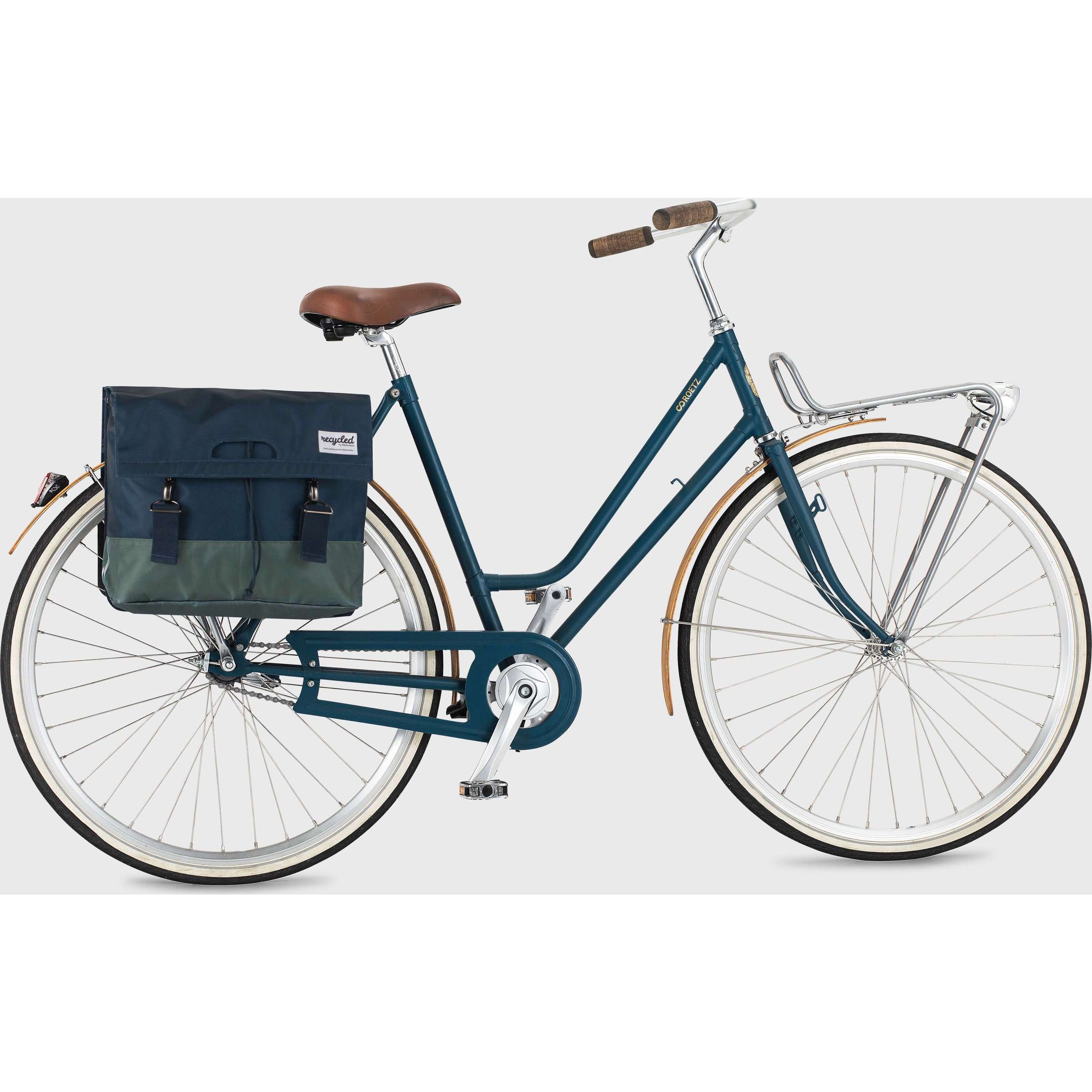 Urban Proof 40L dubbele fietstas - blauw groen