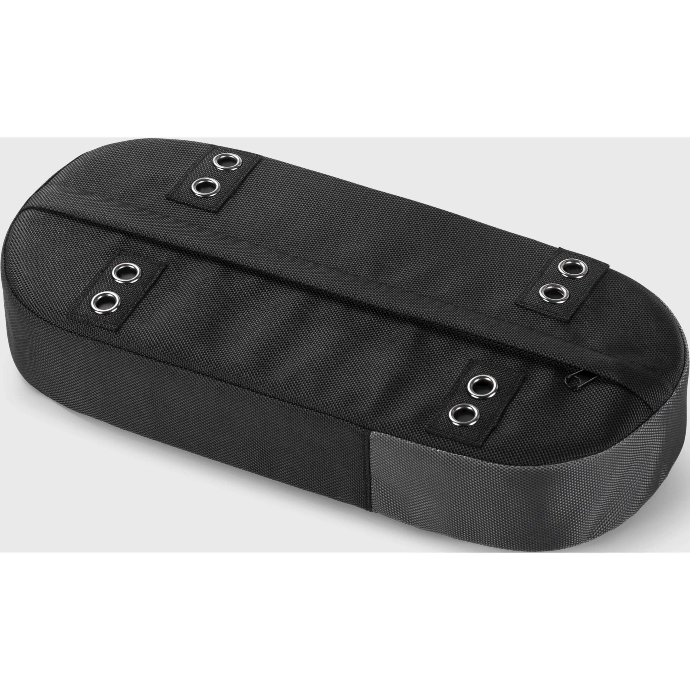 bagagedragerkussen Recycled 38 cm zwart grijs