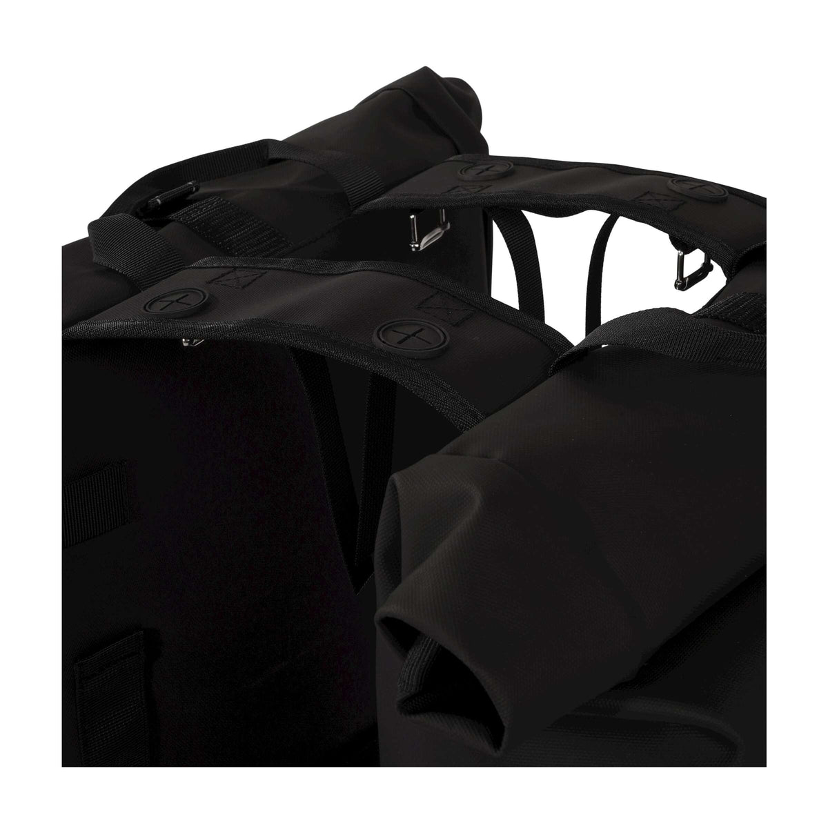 Urbanproof tas double roll up recycle 38l zwart