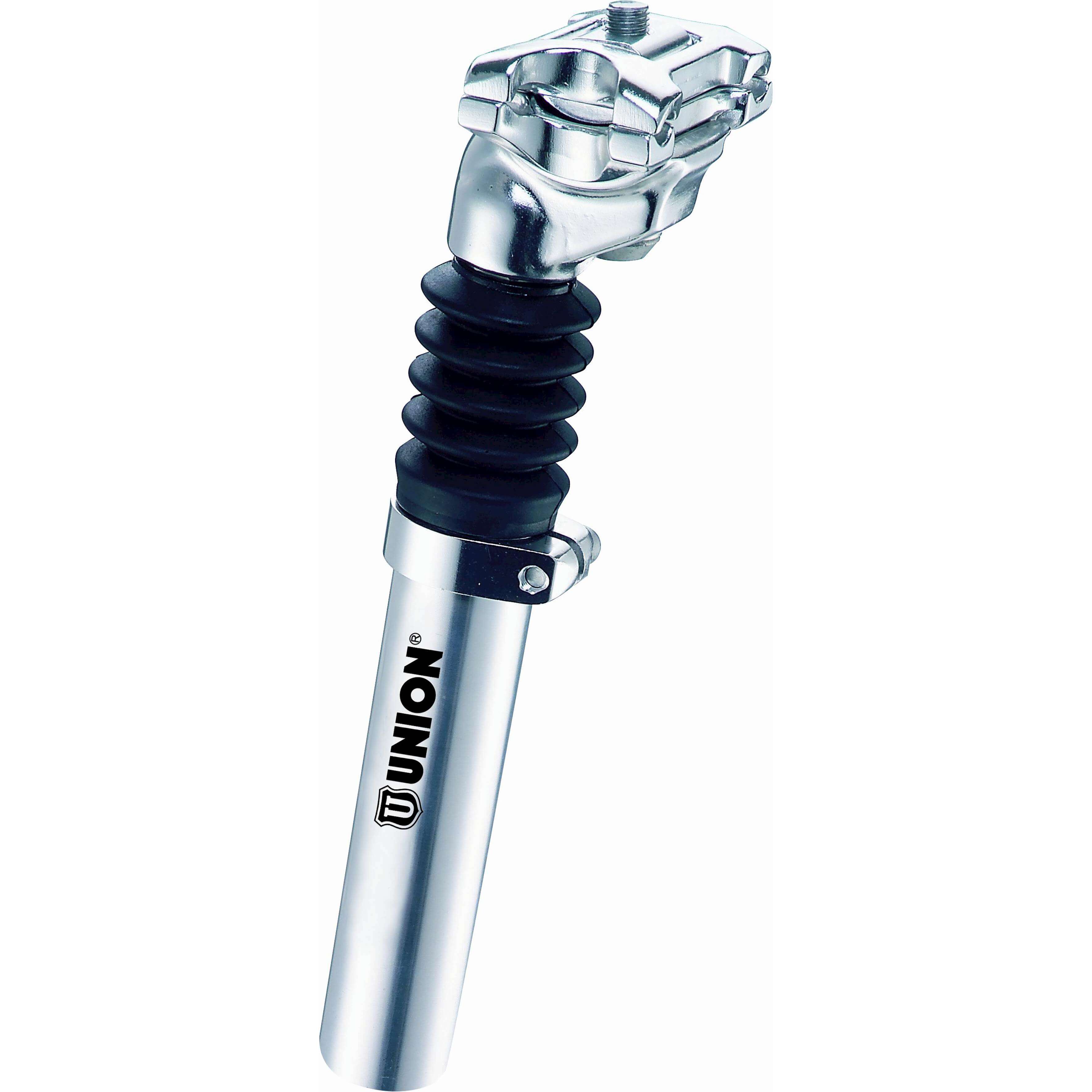 Union zadelpen verend ATB 27,2 x 350 zilver