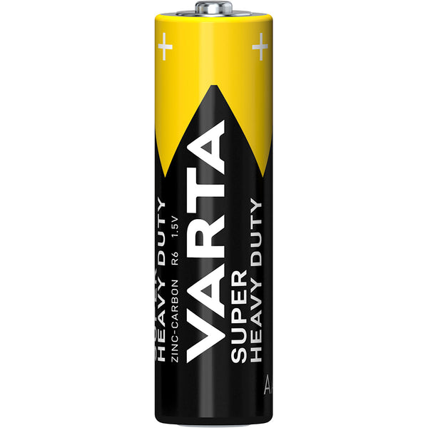 Piles Varta Superlife AAA. Zinc-Carbone. par 4 sous blister. (emballage suspendu)