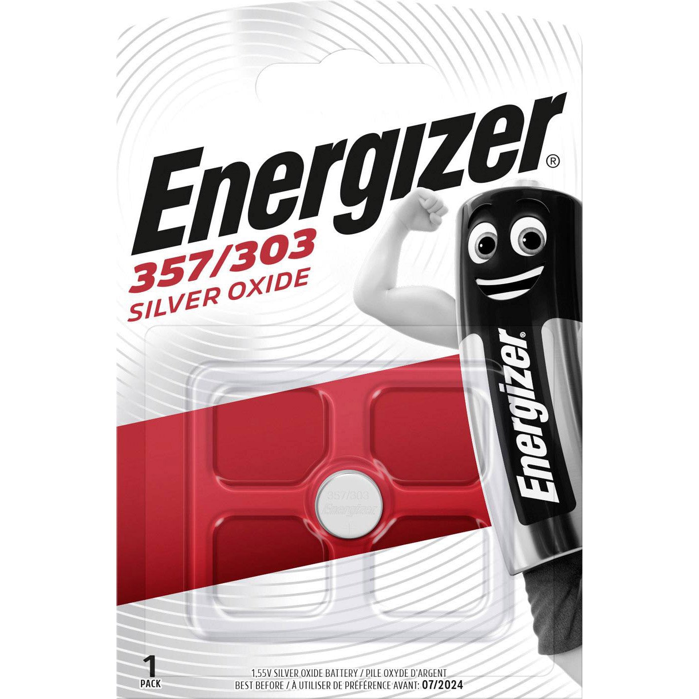 Enerdis energizer sr44 sr1154 w 1,55v knoopcel 357 303 blister