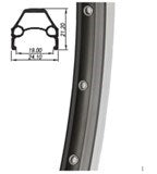 Rim 28 inch 622 Primax E SRT20 black 36 ground sidewall