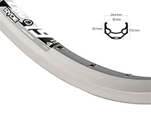 Jante 28-5 8 36G alu ZAC-19 d-bus argent