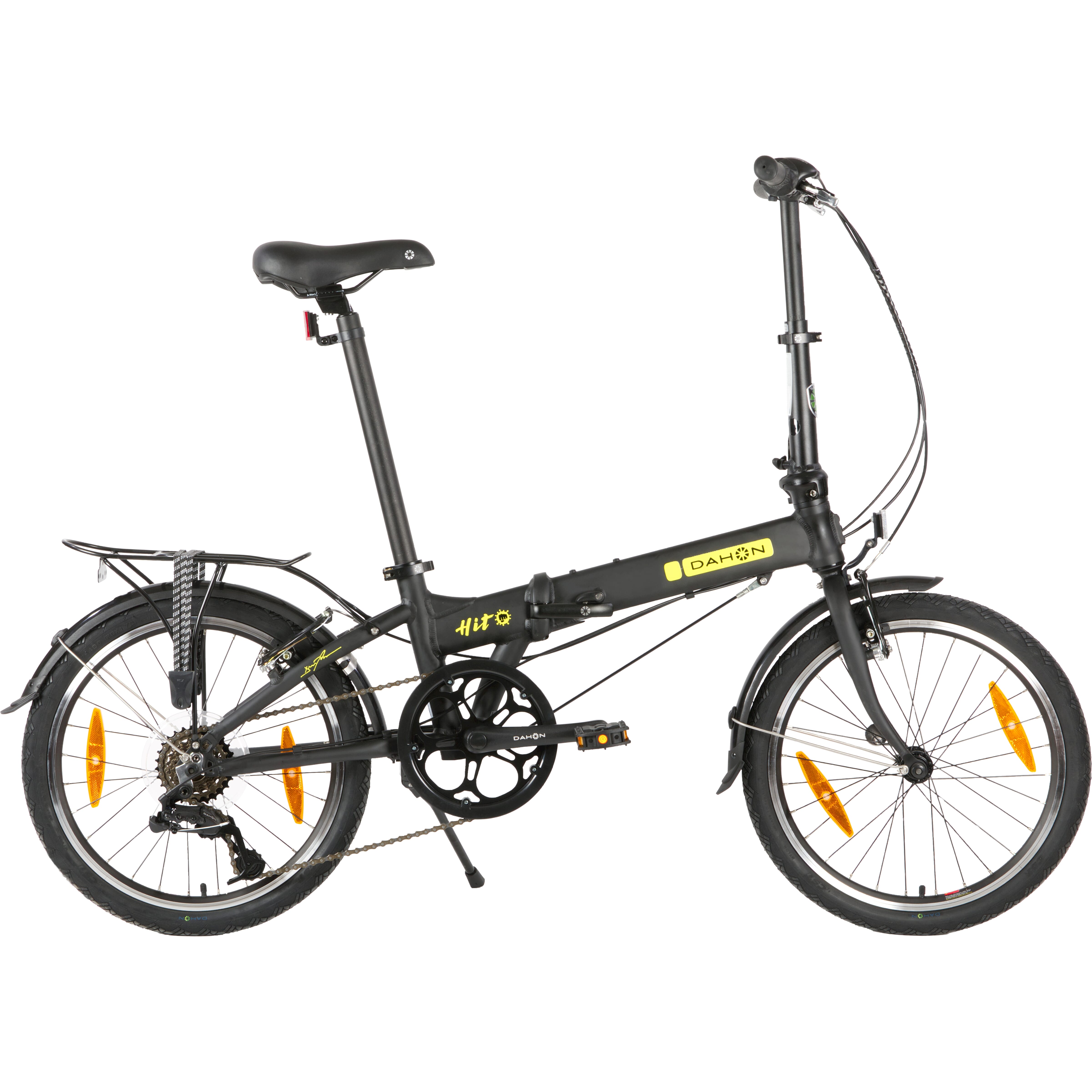 Buzaglo dahon vouwfiets 20 hit 6 spd. derailleur v-brakes pitch (mat zwart)