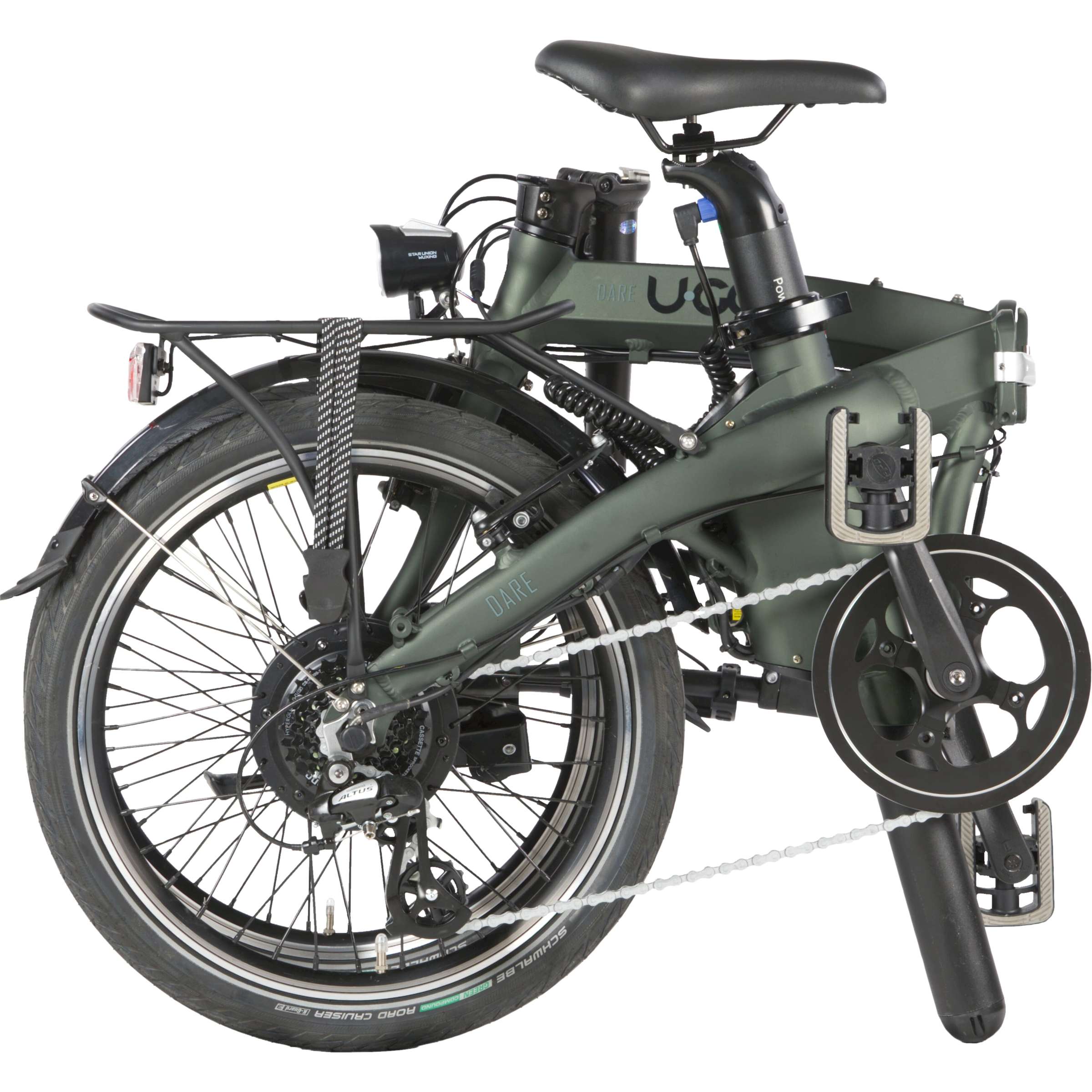 U.go 20 pouces vélo pliant électrique dare ed7 7v der. forêt verte