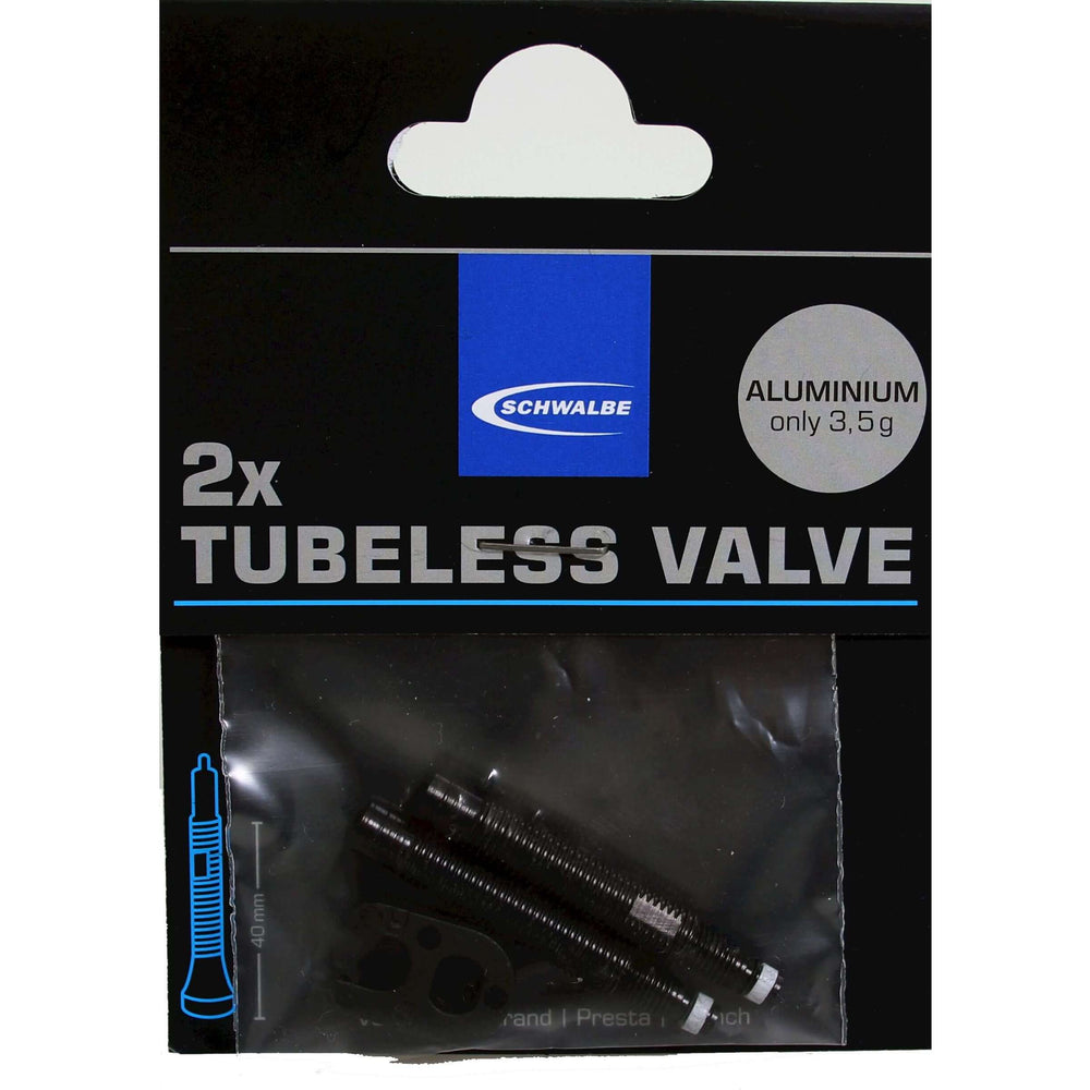 Prolongateur de valve Schwalbe 65 mm - aluminium (jeu de 2 pièces)