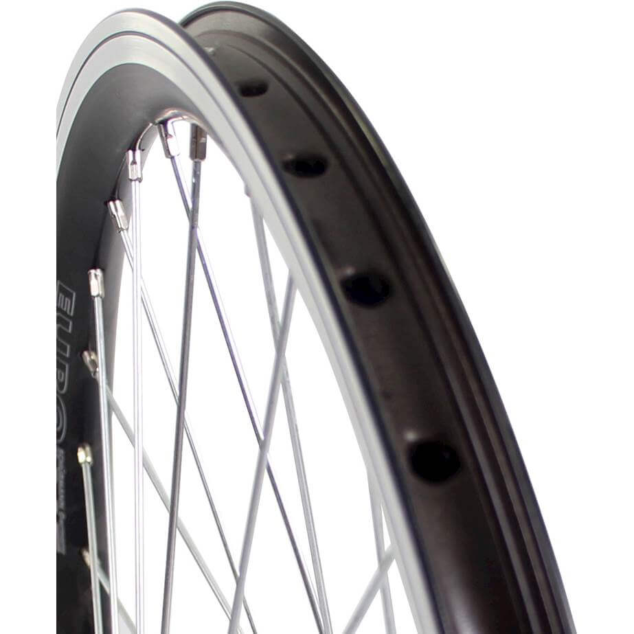 Roland voorwiel 26 x 1.75 vast alu v-profiel zwart zink spk