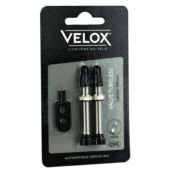 Velox tubeless ventiel 44mm fv messing (2st)
