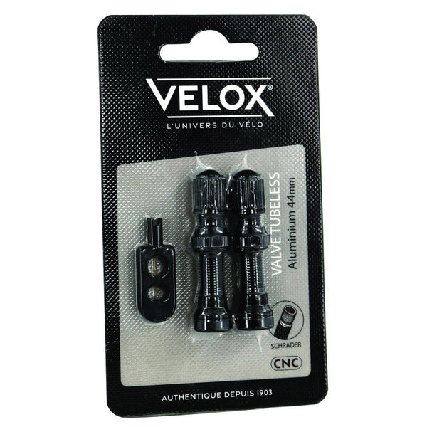 Velox tubeless ventiel 44mm av aluminium (2st)