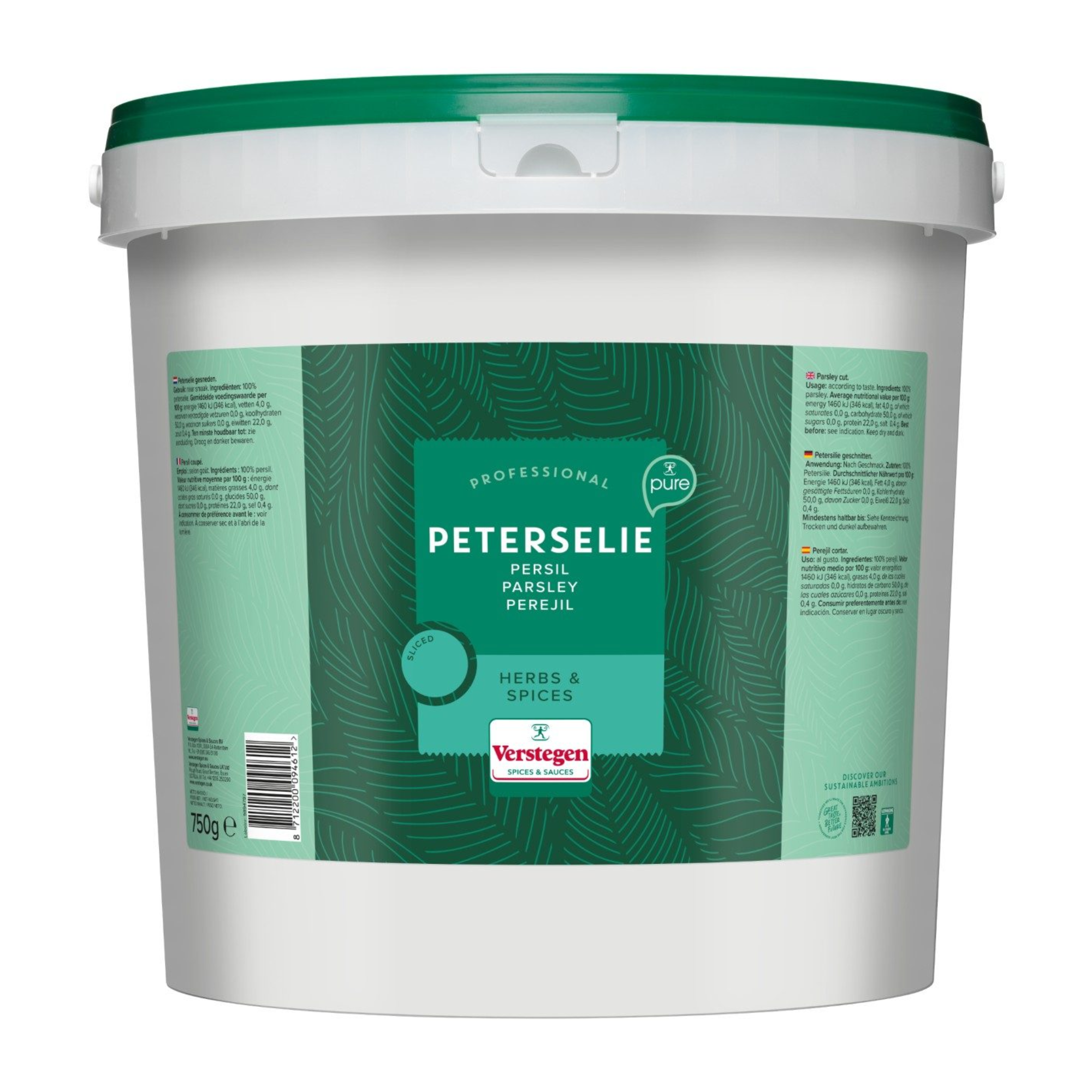 Verstegen peterselieblad gesneden (750gr)