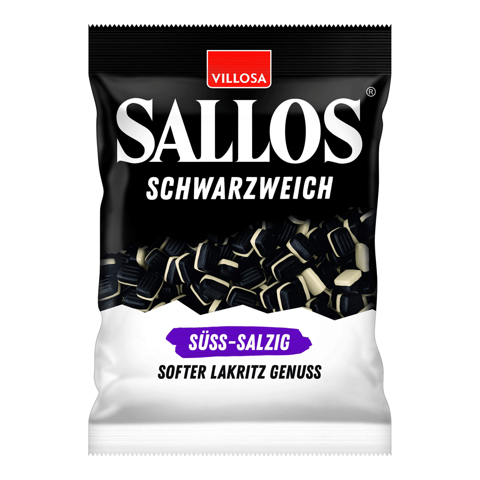 Villosa sallos schwarzweich süß-salzig (20x 200gr)
