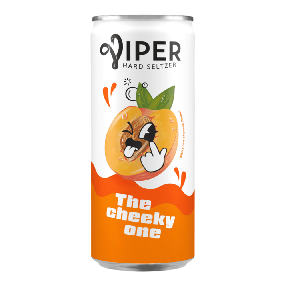 Viper hard seltzer peach blik (12x 25cl)