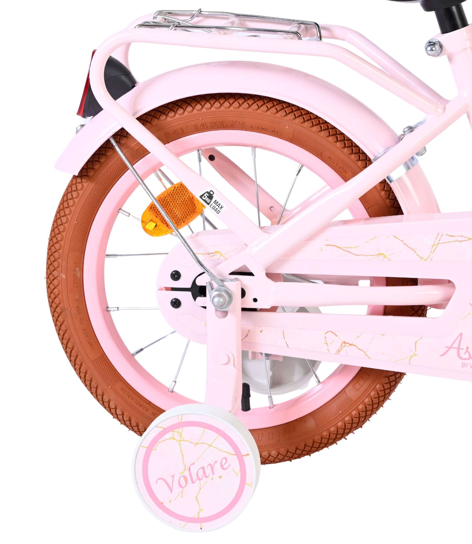 Volare ashley kinderfiets - meisjes - 14 inch - roze