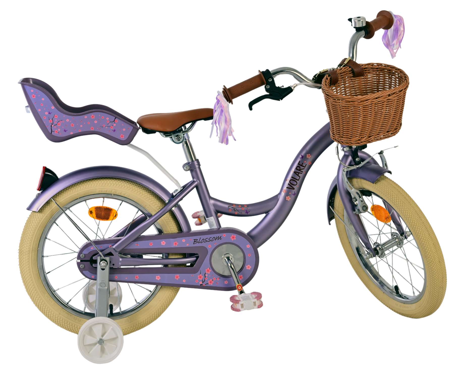 Volare blossom kinderfiets - meisjes - 16 inch - paars