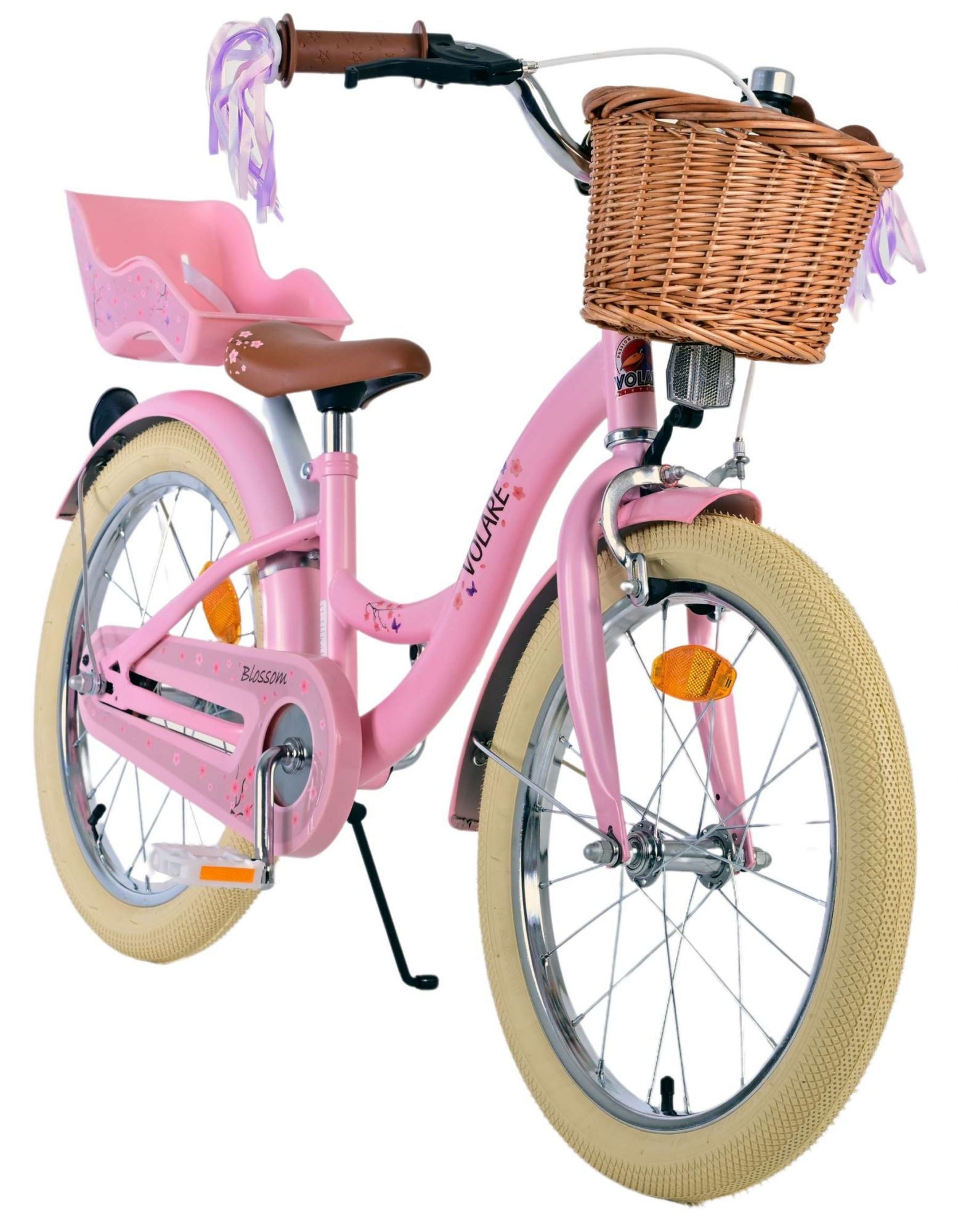 Volare bloesem kinderfiets - meisjes - 18 inch - roze