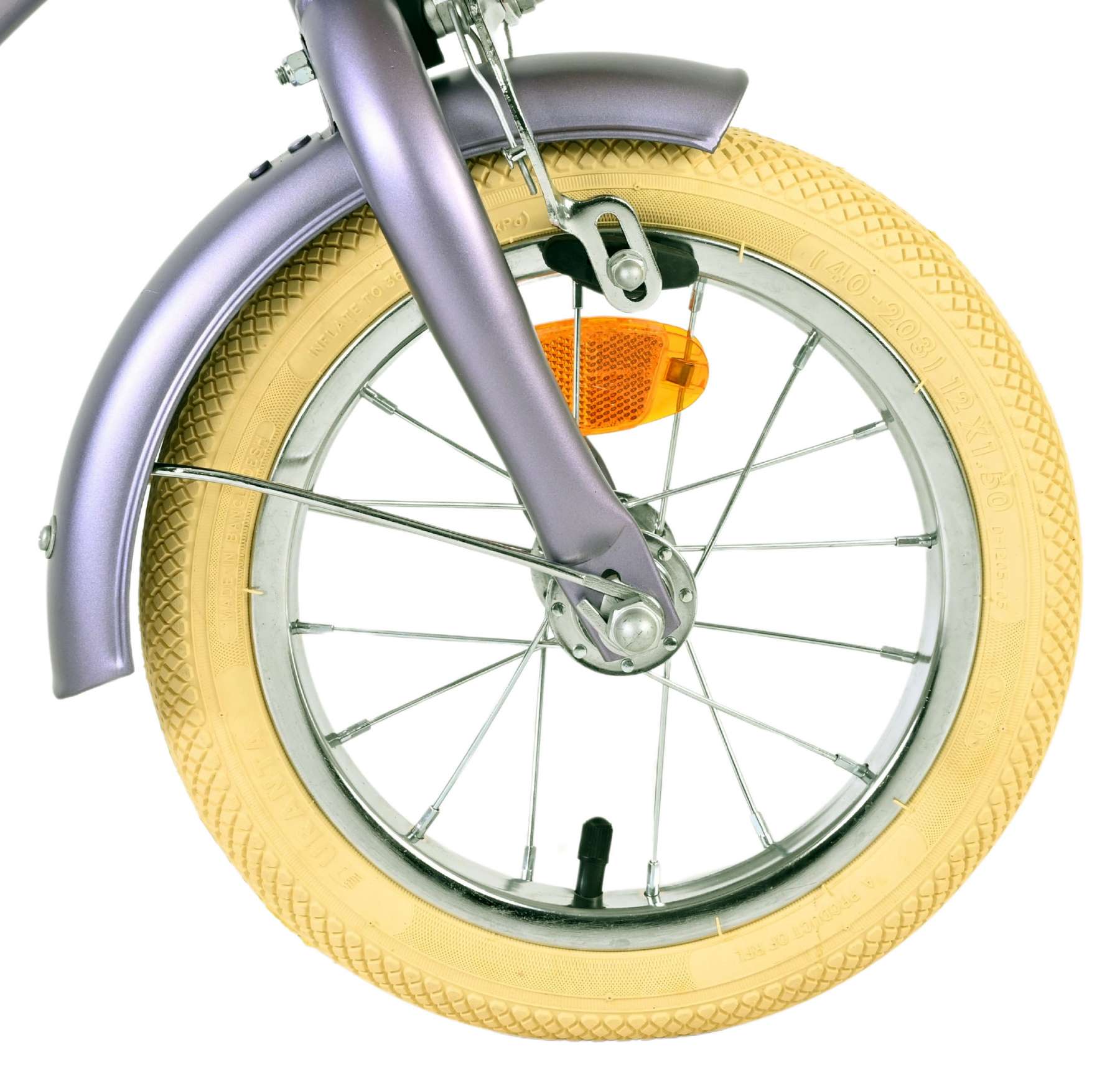 Volare blossom kinderfiets - meisjes - 12 inch - paars - twee handremmen